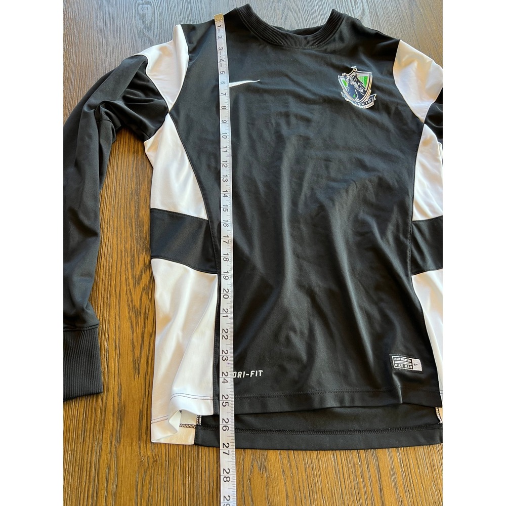 Nike St Louis Soccer Training Top Black White Dri-FIT Mens Small Long Sleeve - Picture 6 of 11